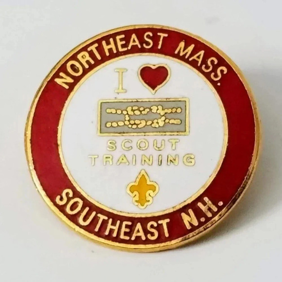 Boy Scouts Northeast Mass Love Scout Training Pin - Picture 1 of 2